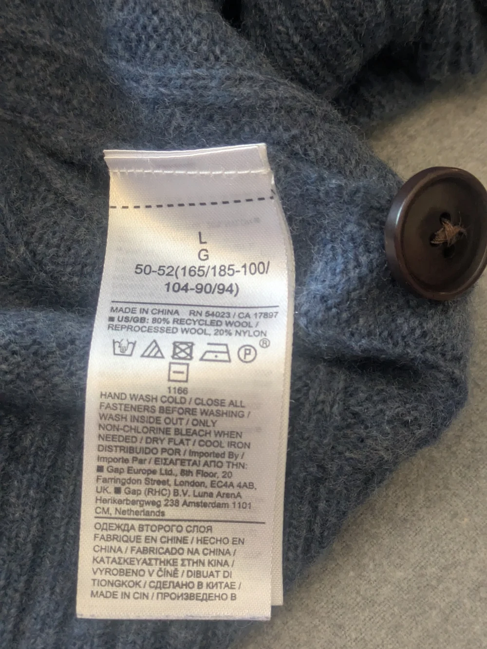 Banana Republic Men's Crewneck Sweater in Slate Blue